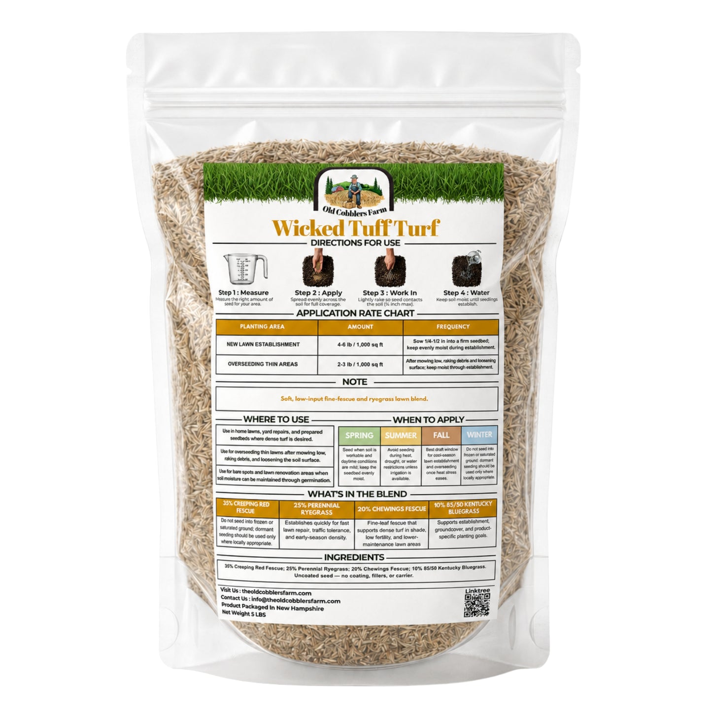 Wicked Tuff Turf Kid Safe Lawn Seed