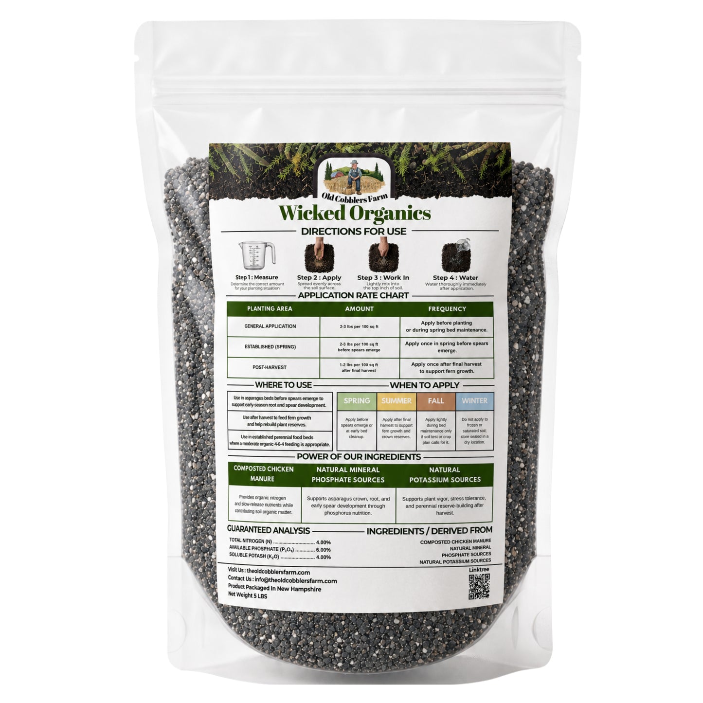 Wicked Organics Asparagus Fertilizer
