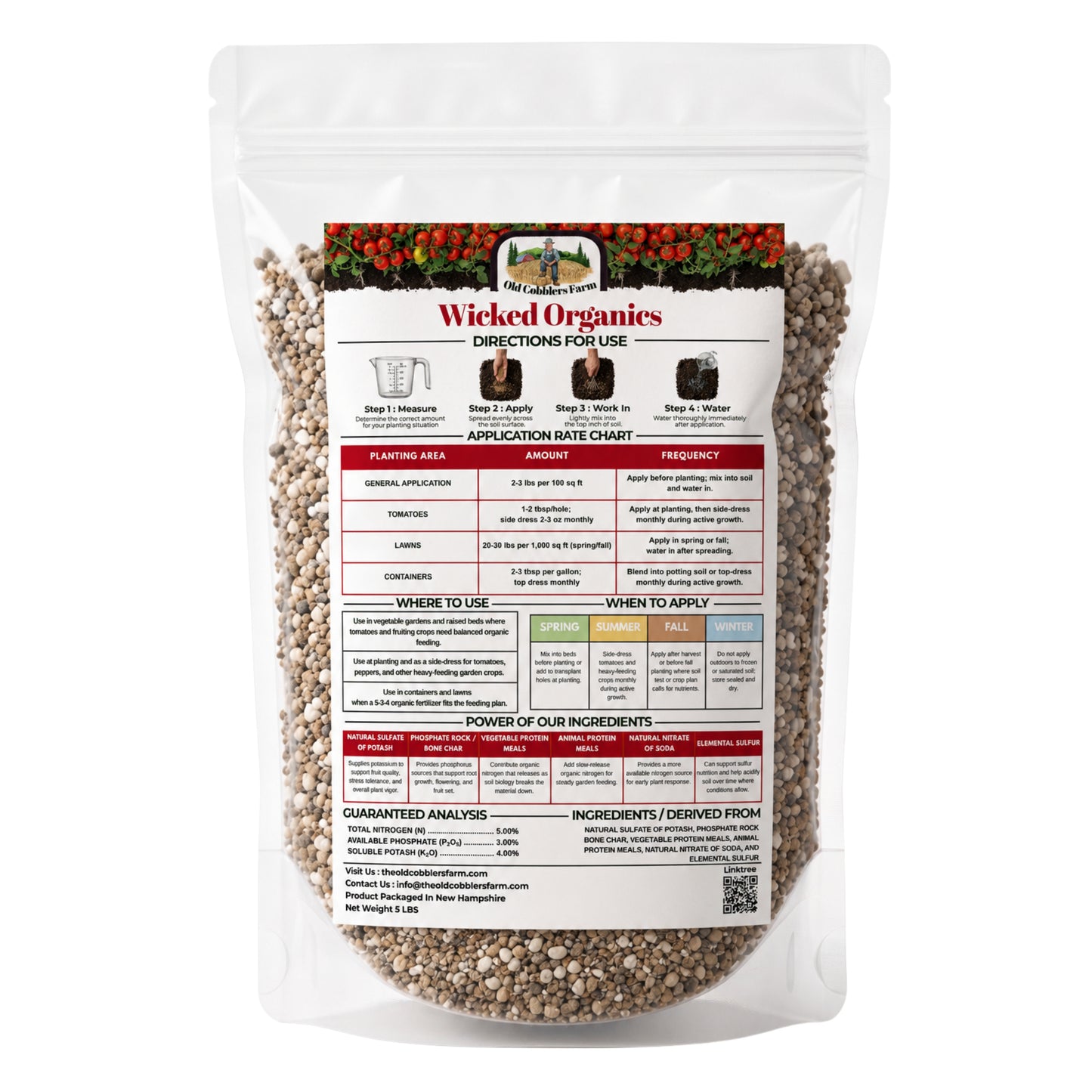 Wicked Organics Garden and Tomato Fertilizer