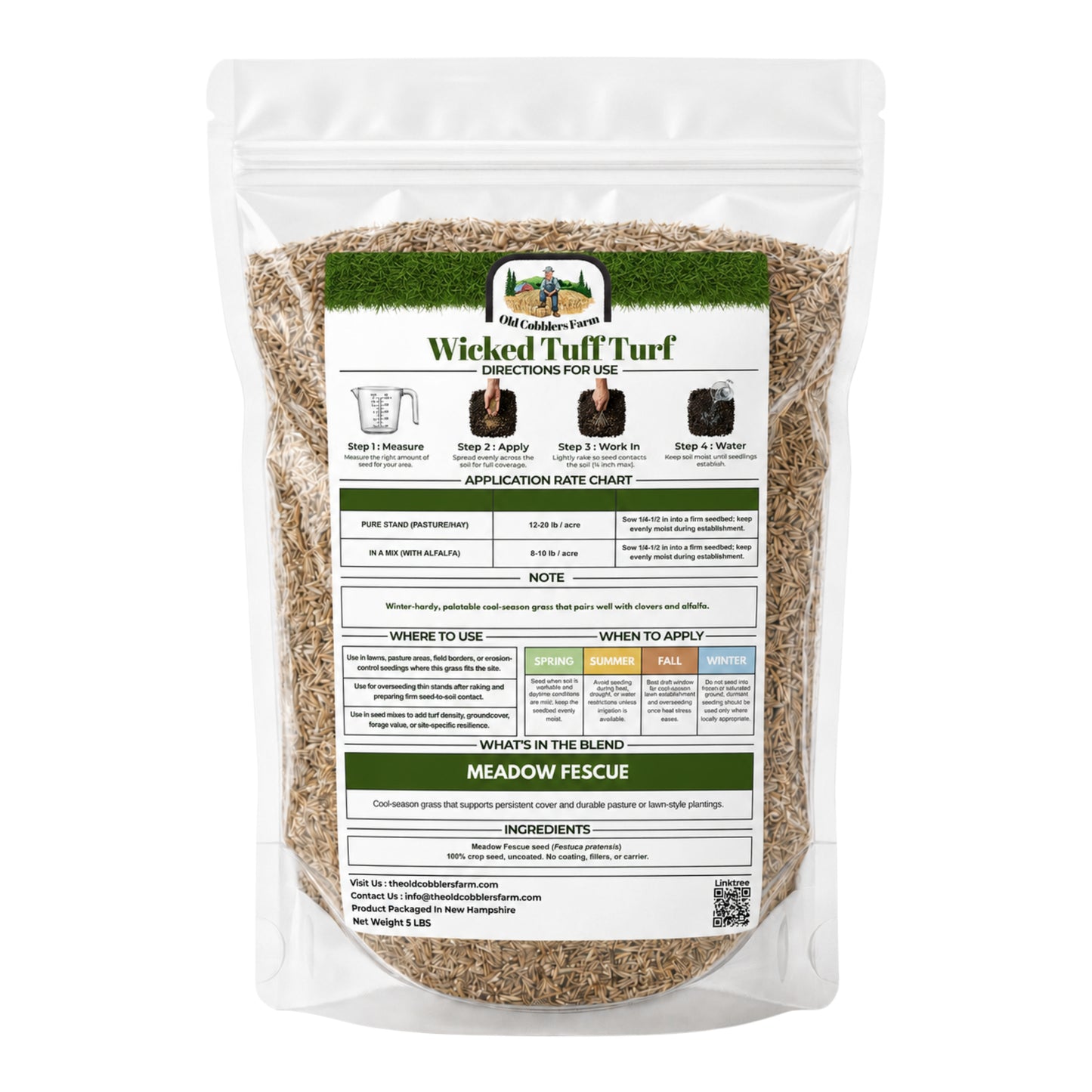 Wicked Tuff Turf Bromegrass Seed - Meadow