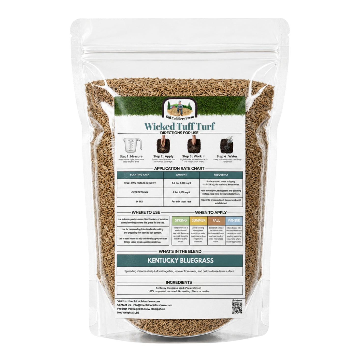 Wicked Tuff Turf Kentucky Bluegrass Seed