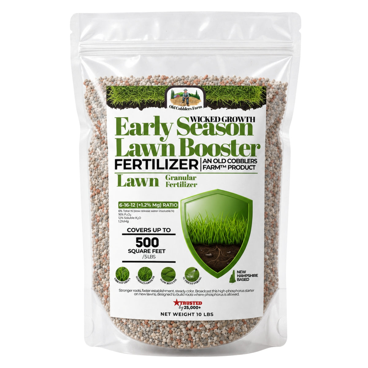Wicked Growth Early Season Lawn Booster 6-16-12 Fertilizer