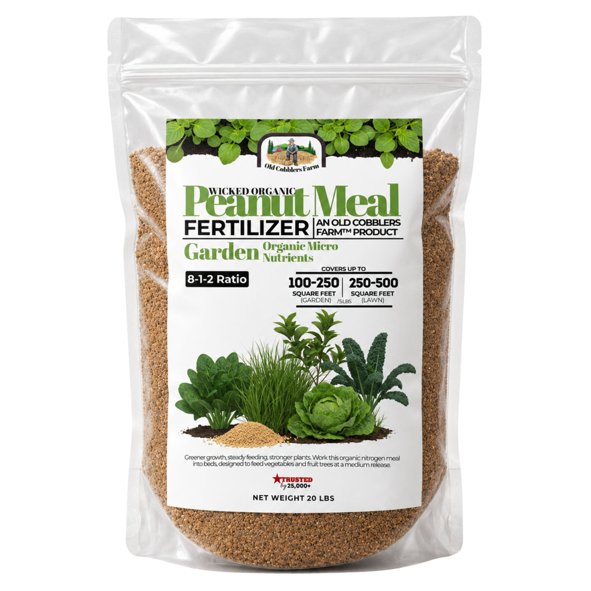 Wicked Organics Peanut Meal (Org.) 8-1-2 Fertilizer