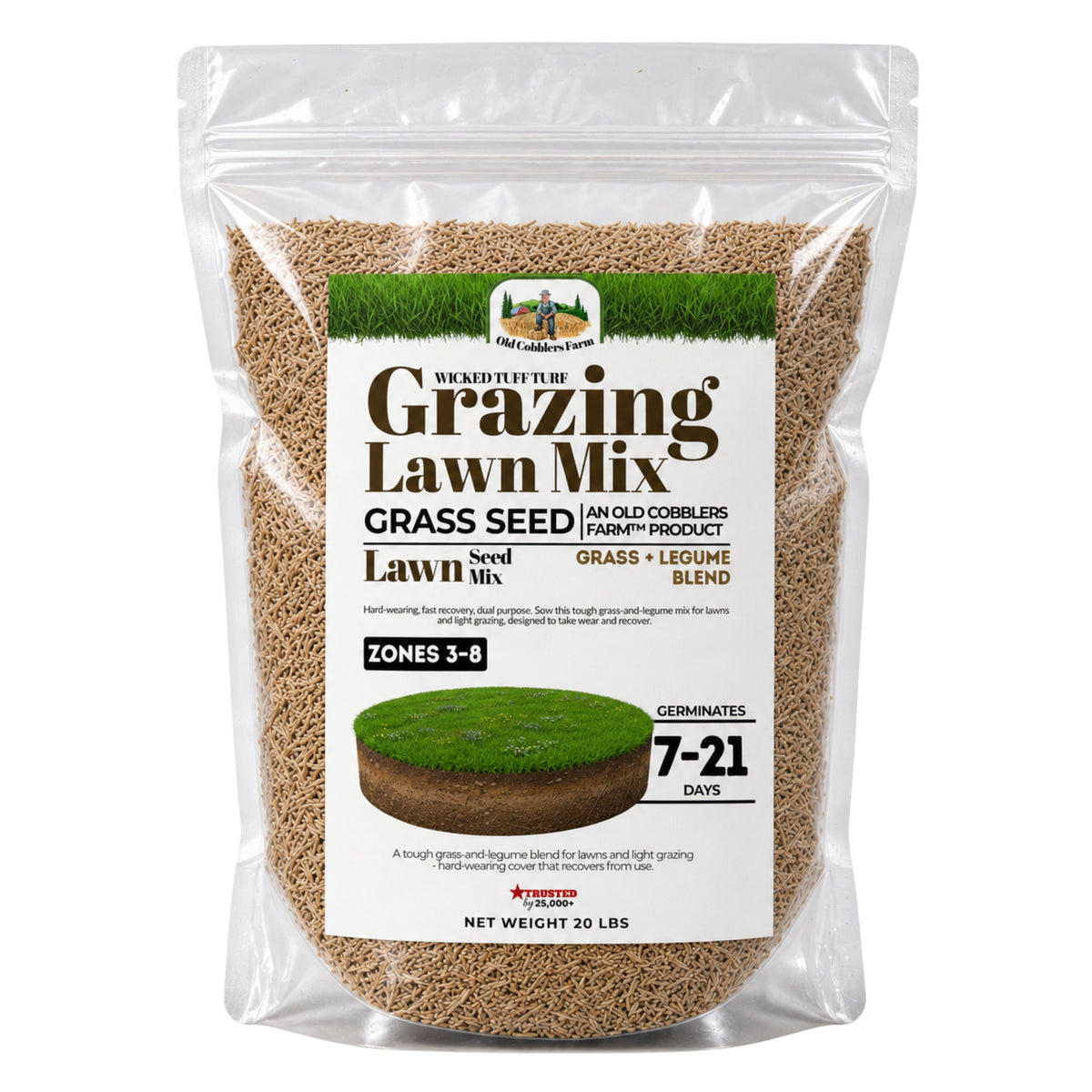 Wicked Tuff Turf Grazing Lawn Seed Mix