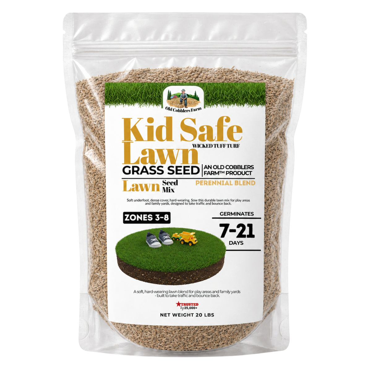 Wicked Tuff Turf Kid Safe Lawn Seed