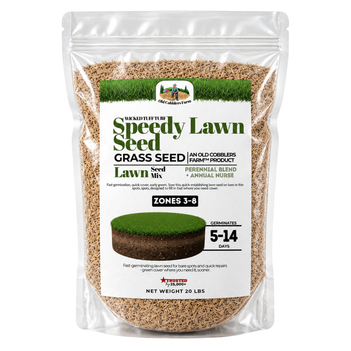 Wicked Tuff Turf Speedy Lawn Seed