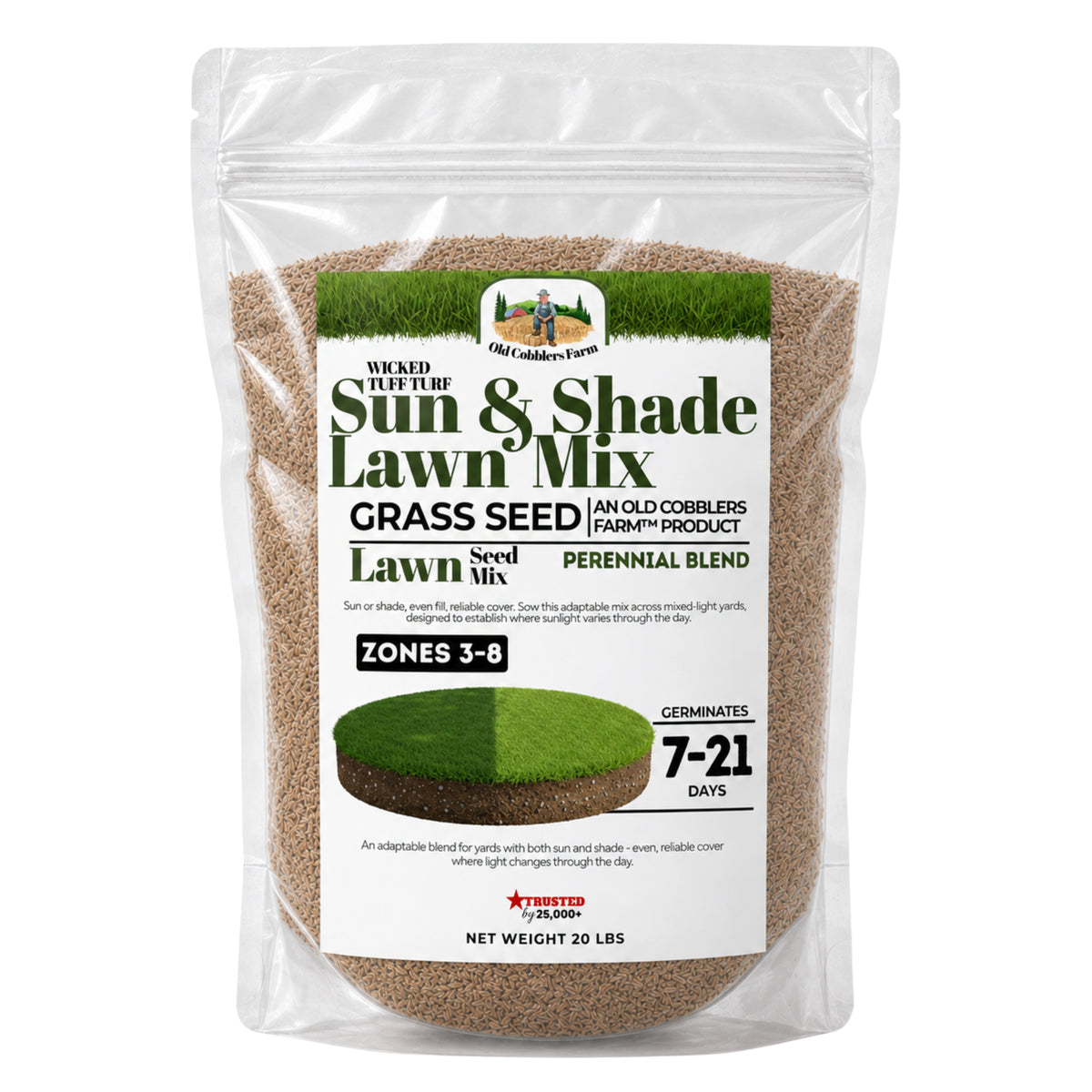 Wicked Tuff Turf Sun & Shade Grass Seed Mix