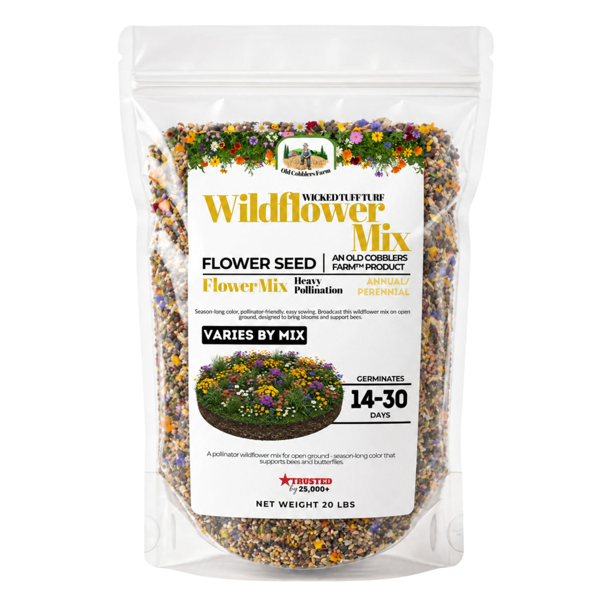 Wicked Tuff Turf Wildflower Mix Seed