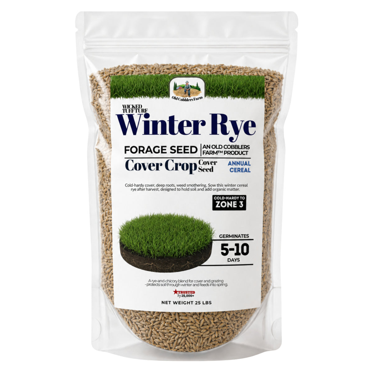Wicked Tuff Turf Winter Rye Grass Seed