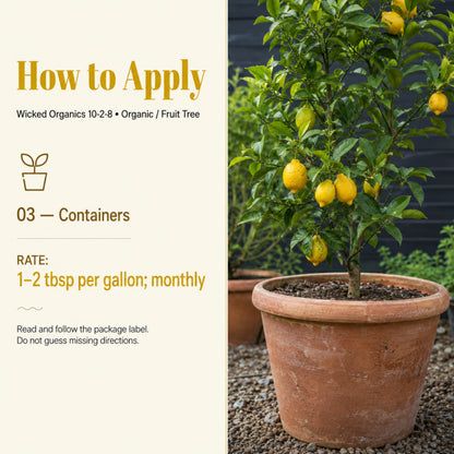 Wicked Organics 10-2-8 Fertilizer