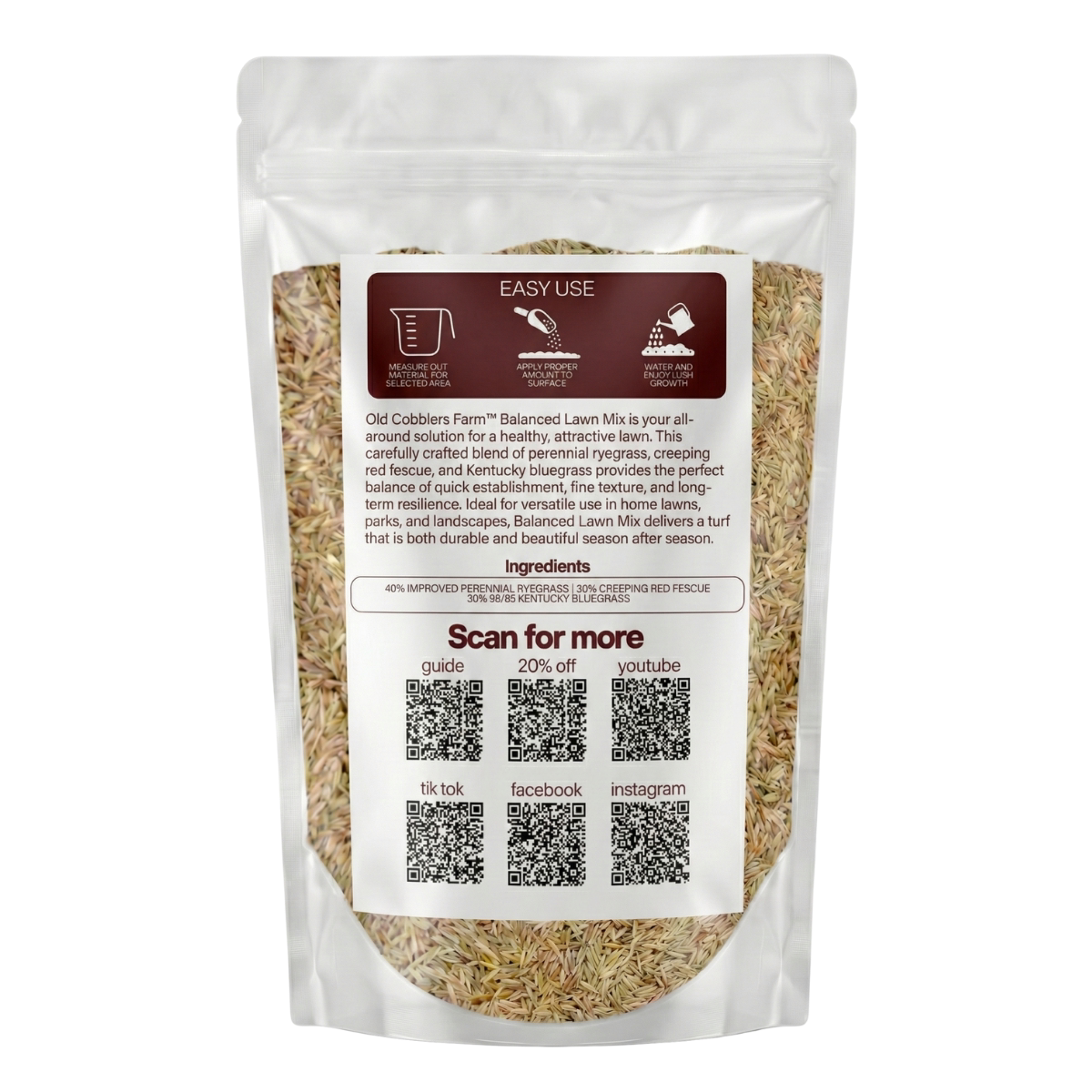 Old Cobblers Farm™ Wicked Tuff Turf Balance Lawn Mix - Image 2