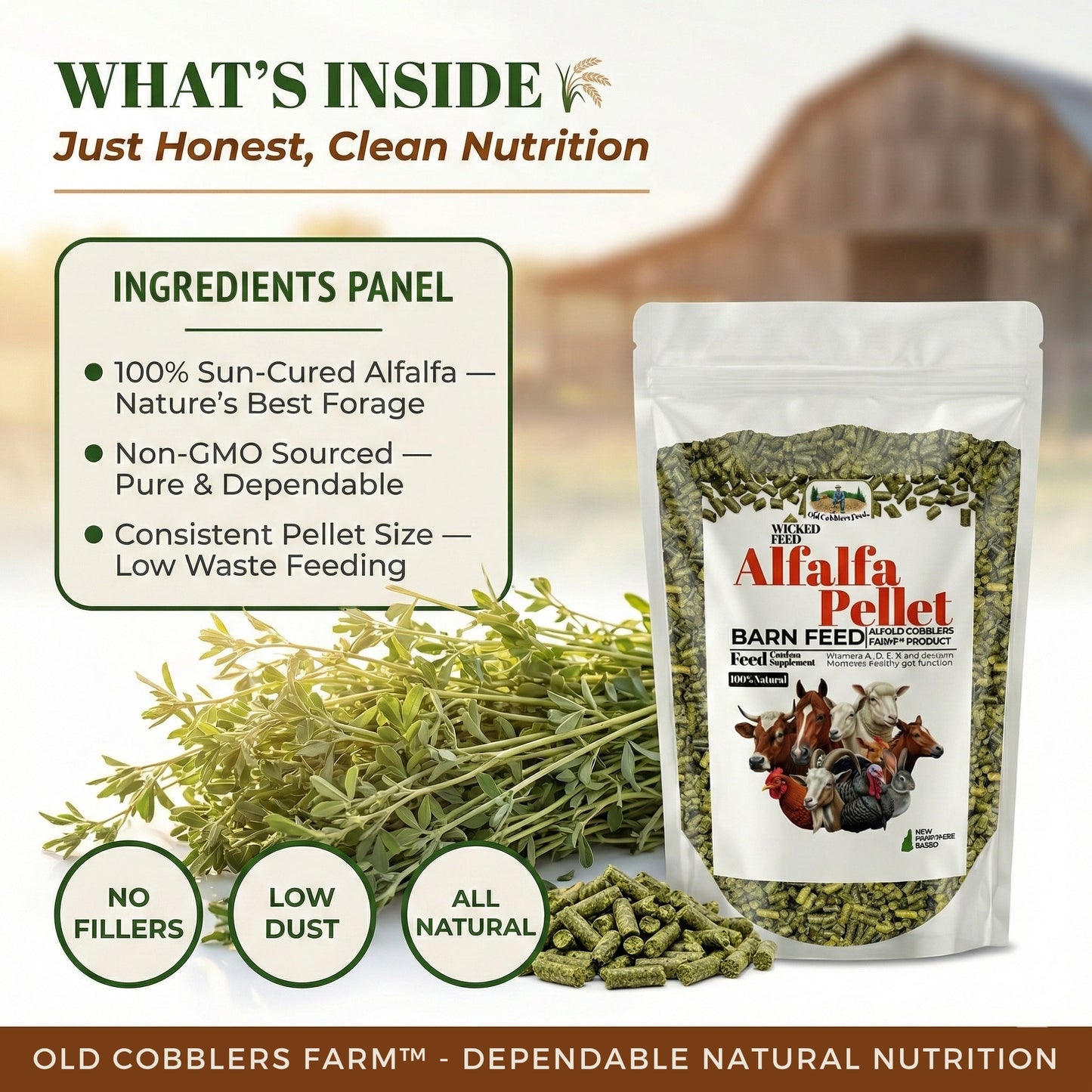 Wicked Feed Alfalfa Pellets