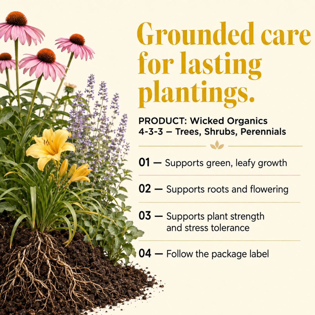 Wicked Organics 4-3-3 Fertilizer