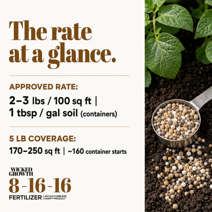 Wicked Growth 8-16-16 Fertilizer