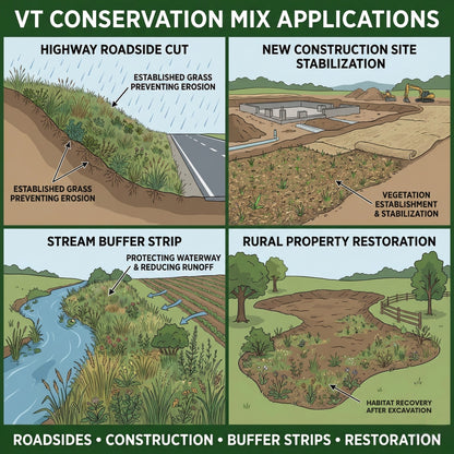 Wicked Tuff Turf All Purpose Lawn Mix Seed - VT Conservation Mix