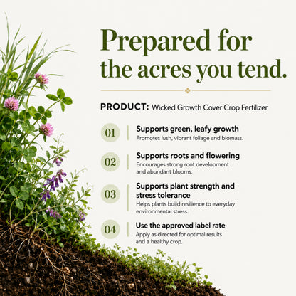 Wicked Growth Cover Crops Fertilizer