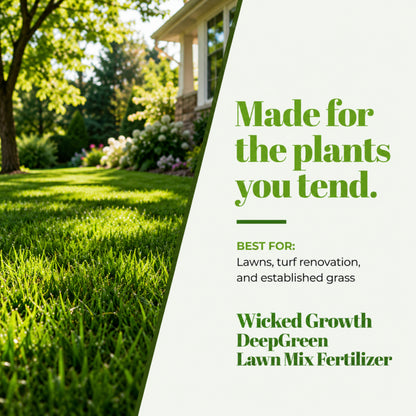 Wicked Growth Deep Green Lawn Mix 20-0-12 Fertilizer