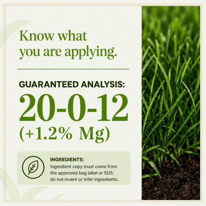 Wicked Growth Deep Green Lawn Mix 20-0-12 Fertilizer