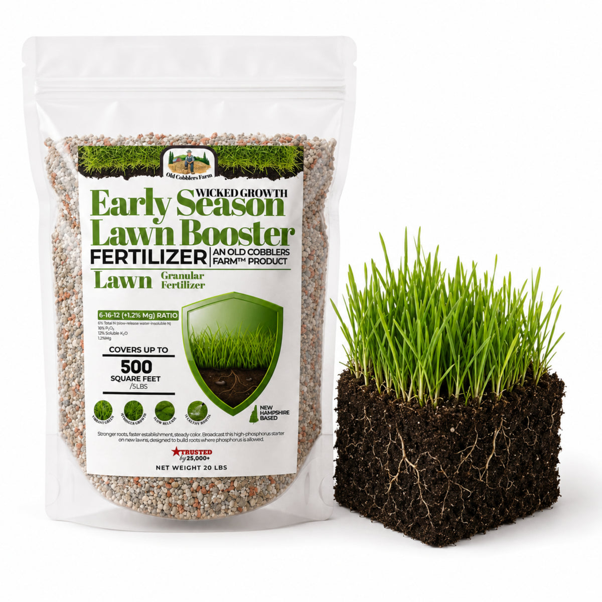 Wicked Growth Early Season Lawn Booster 6-16-12 Fertilizer