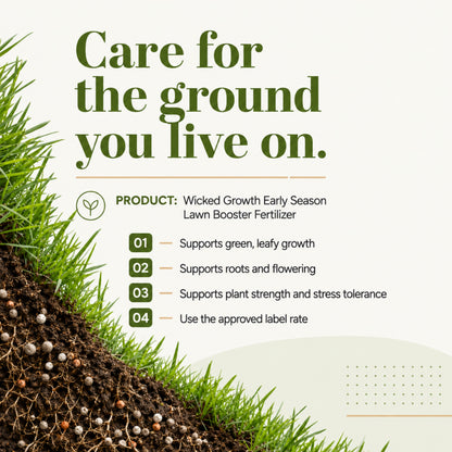 Wicked Growth Early Season Lawn Booster 6-16-12 Fertilizer