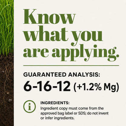Wicked Growth Early Season Lawn Booster 6-16-12 Fertilizer