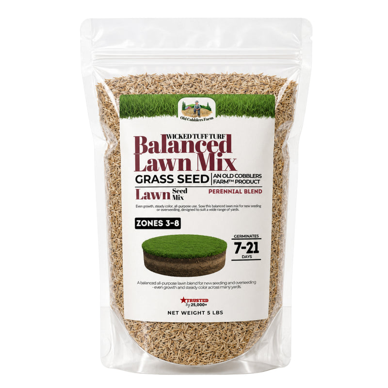 Wicked Tuff Turf Balance Lawn Mix Seed - Old Cobblers Farm