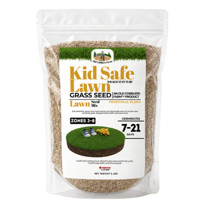 Wicked Tuff Turf Kid Safe Lawn Seed - Old Cobblers Farm