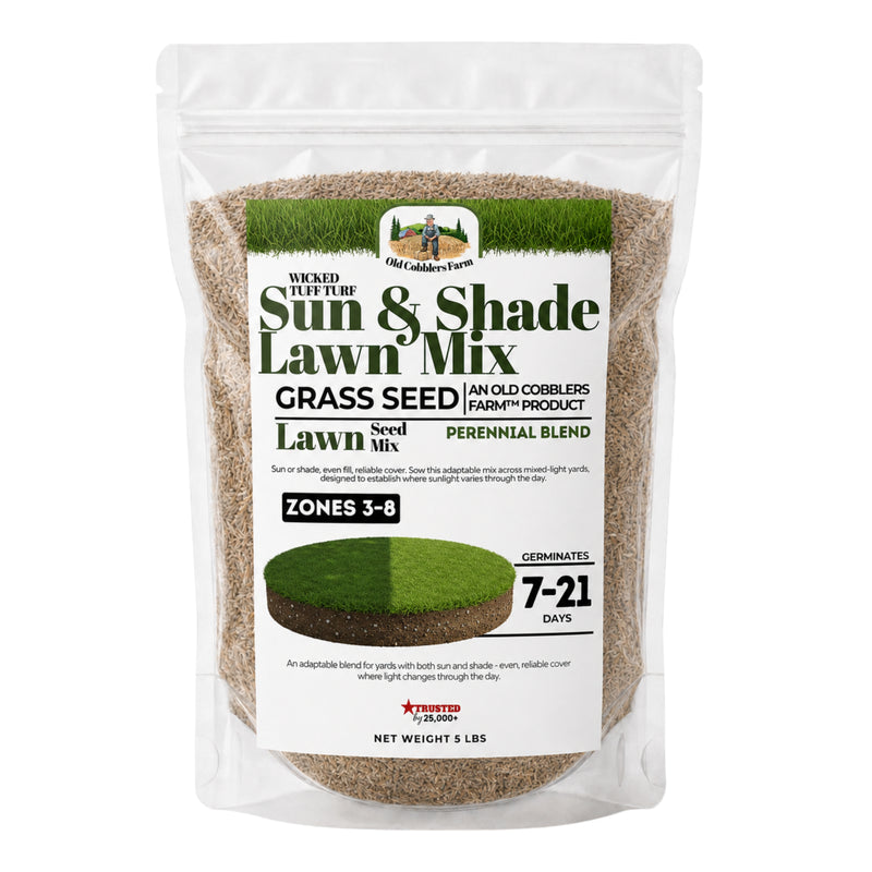 Wicked Tuff Turf Sun & Shade Grass Seed Mix - Old Cobblers Farm