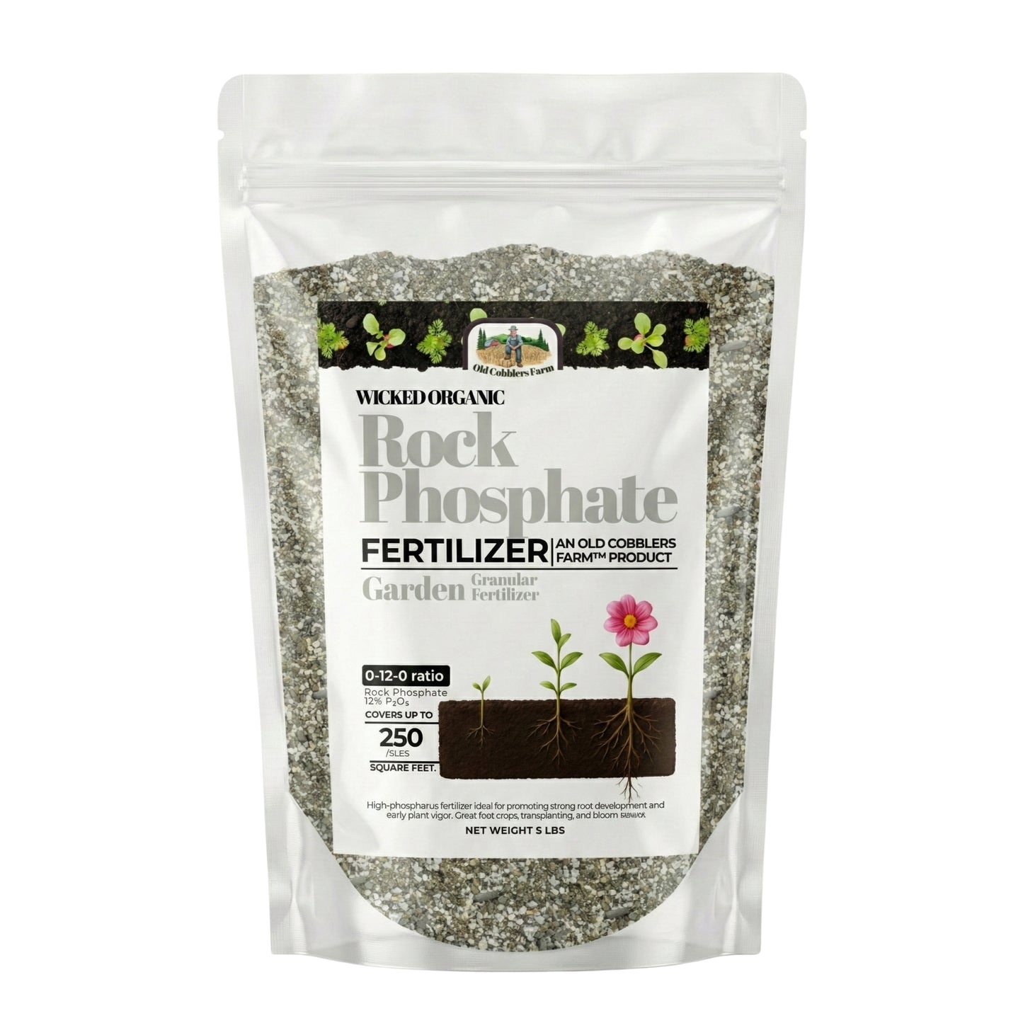 Wicked Organic 0-12-0 Rock Phosphate Fertilizer