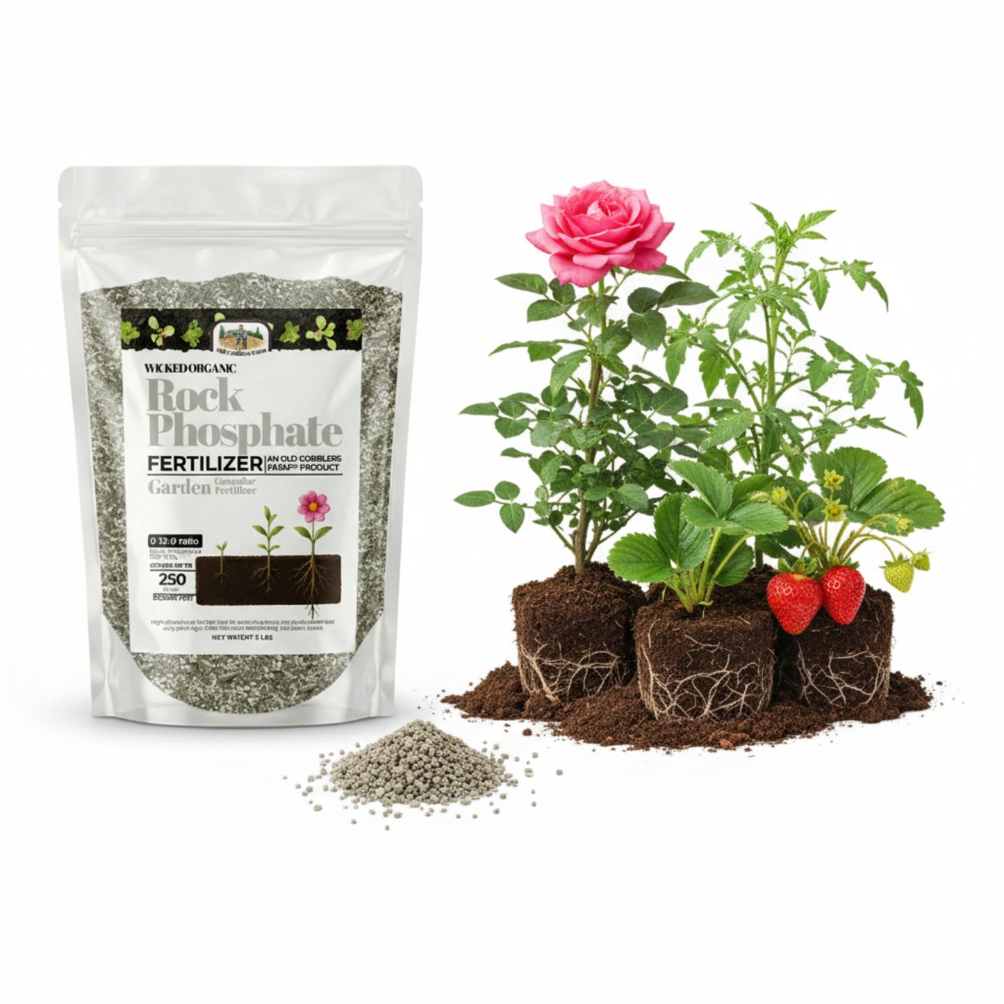 Wicked Organic 0-12-0 Rock Phosphate Fertilizer