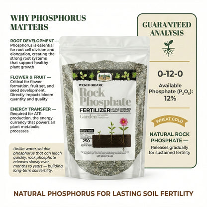 Wicked Organic 0-12-0 Rock Phosphate Fertilizer