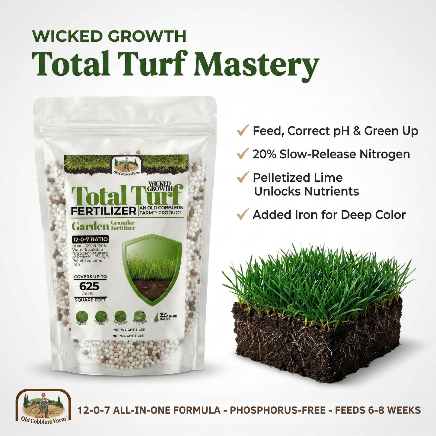 Wicked Growth Total Turf 12-0-7 Fertilizer