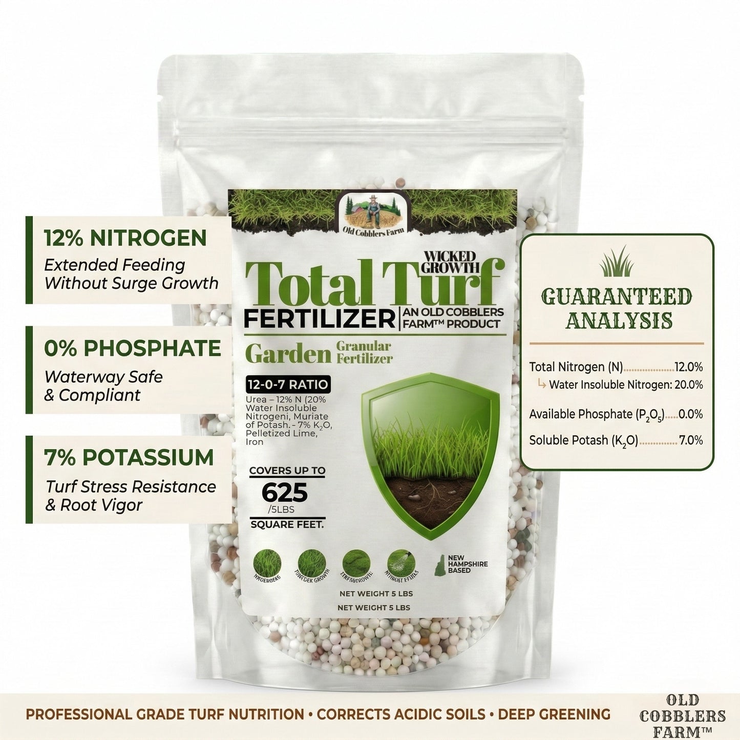 Wicked Growth Total Turf 12-0-7 Fertilizer