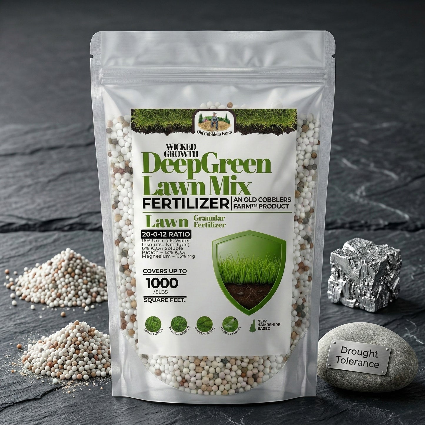 Wicked Growth Deep Green Lawn Mix 20-0-12 Fertilizer