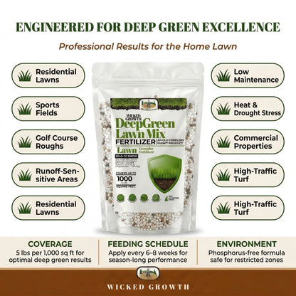 Wicked Growth Deep Green Lawn Mix 20-0-12 Fertilizer