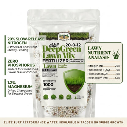Wicked Growth Deep Green Lawn Mix 20-0-12 Fertilizer