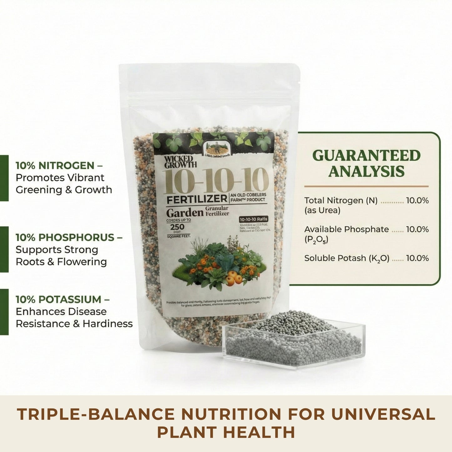 Wicked Growth 10-10-10 Fertilizer