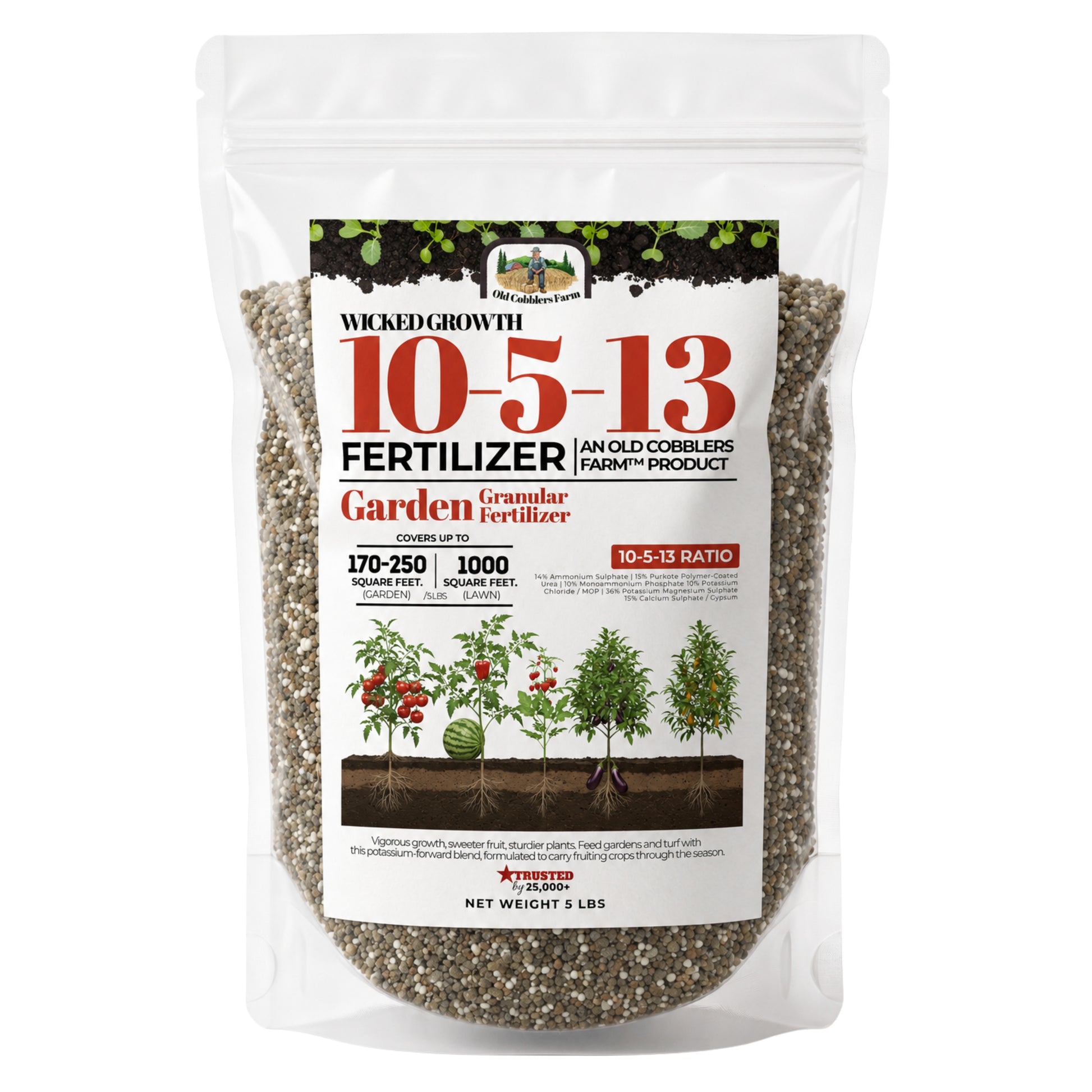 Wicked Growth 10-5-13 Fertilizer - Old Cobblers Farm