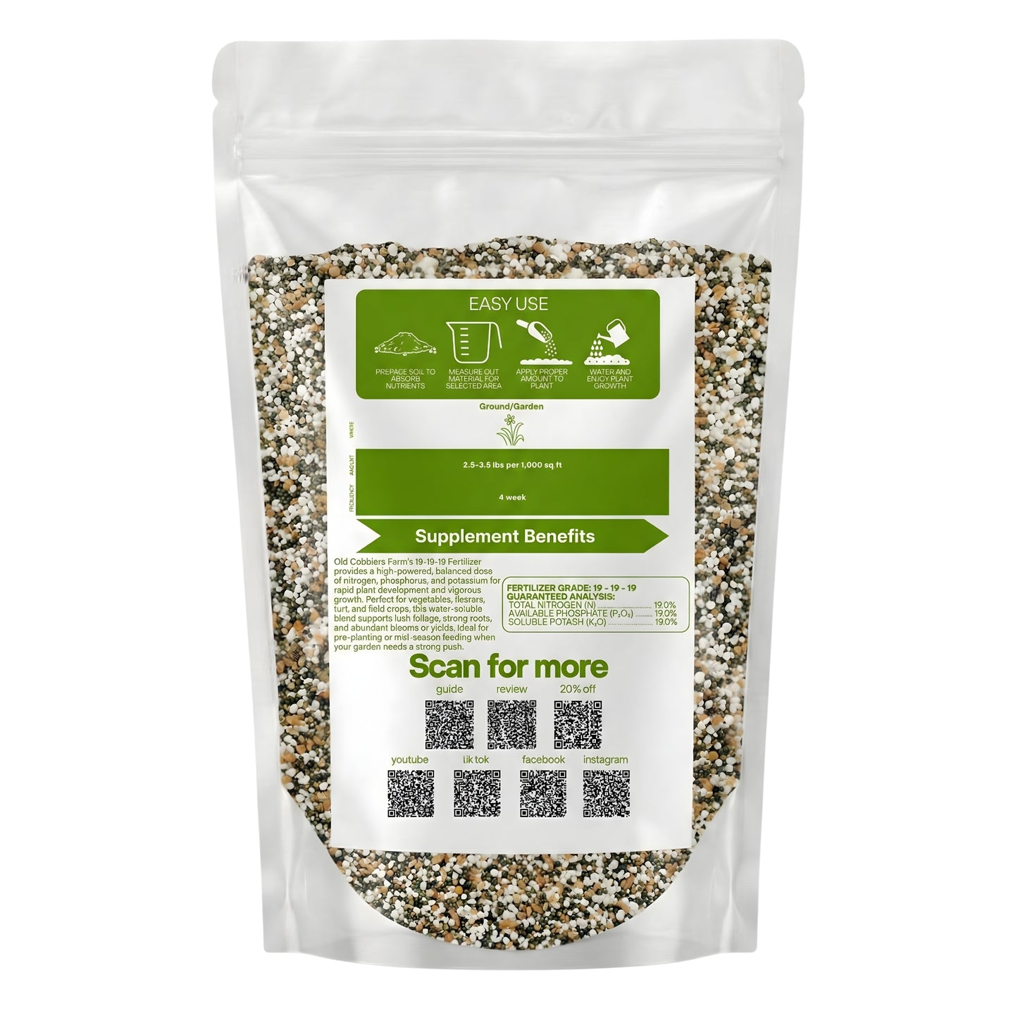 Old Cobblers Farm™ Wicked Growth 19-19-19 Fertilizer - Multi Purpose