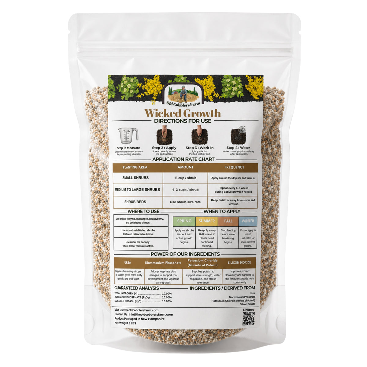 Wicked Growth Deciduous Shrubs Fertilizer