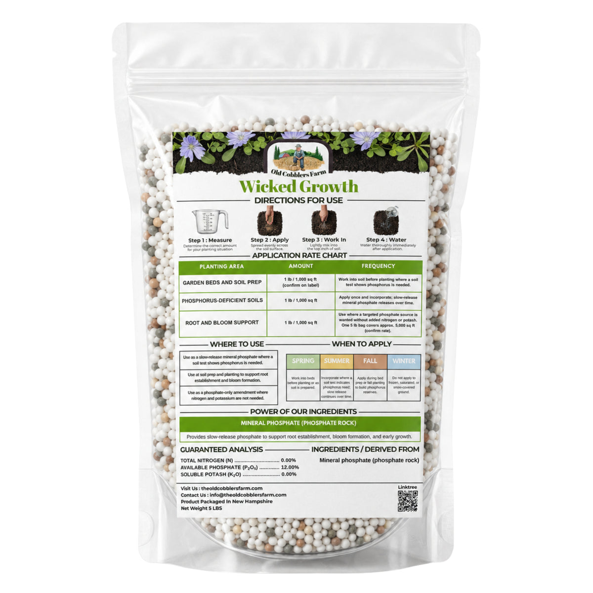 Wicked Growth Deep Green Lawn Mix 20-0-12 Fertilizer
