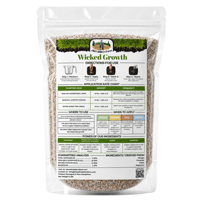 Wicked Growth Early Season Lawn Booster 6-16-12 Fertilizer