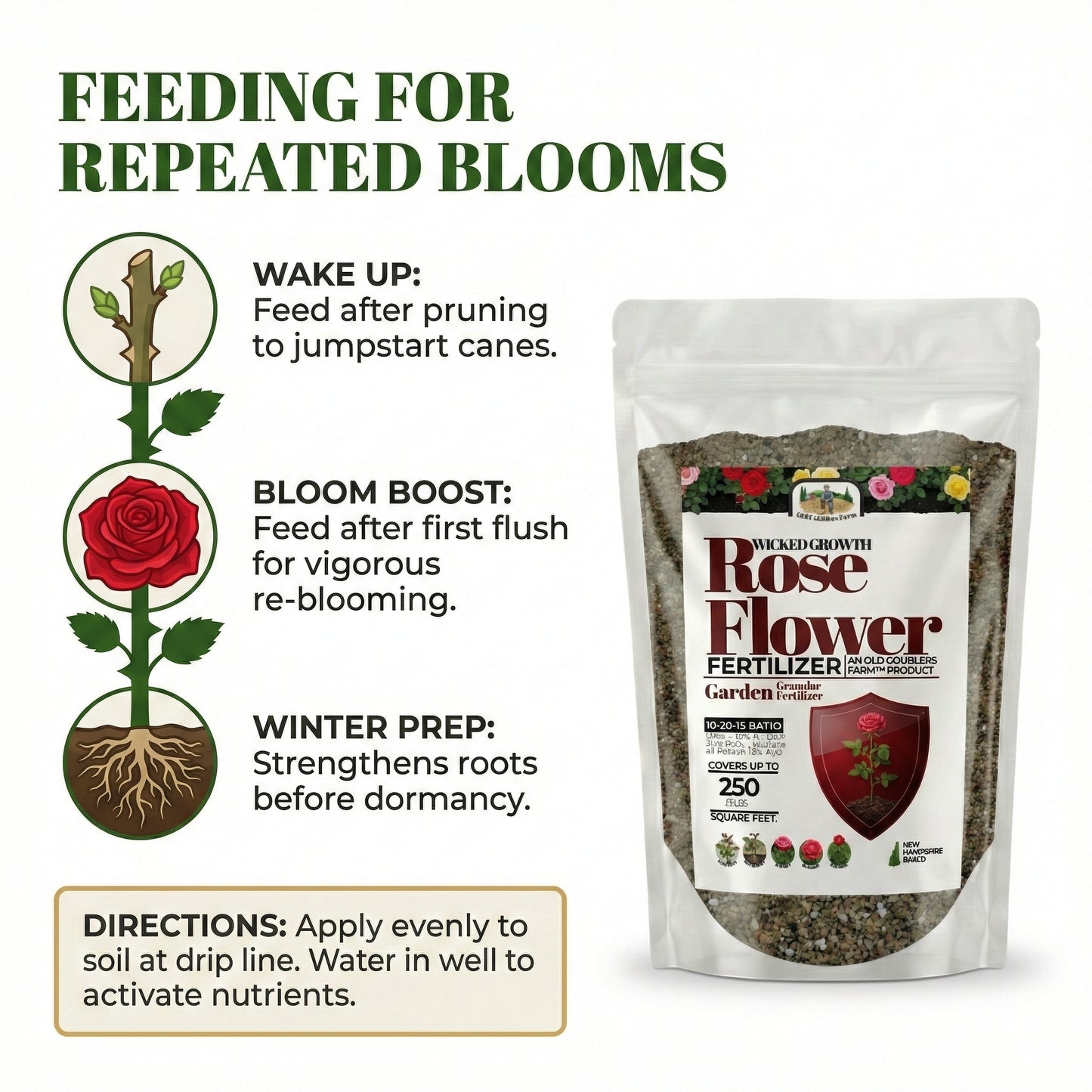 Wicked Growth Roses Fertilizer