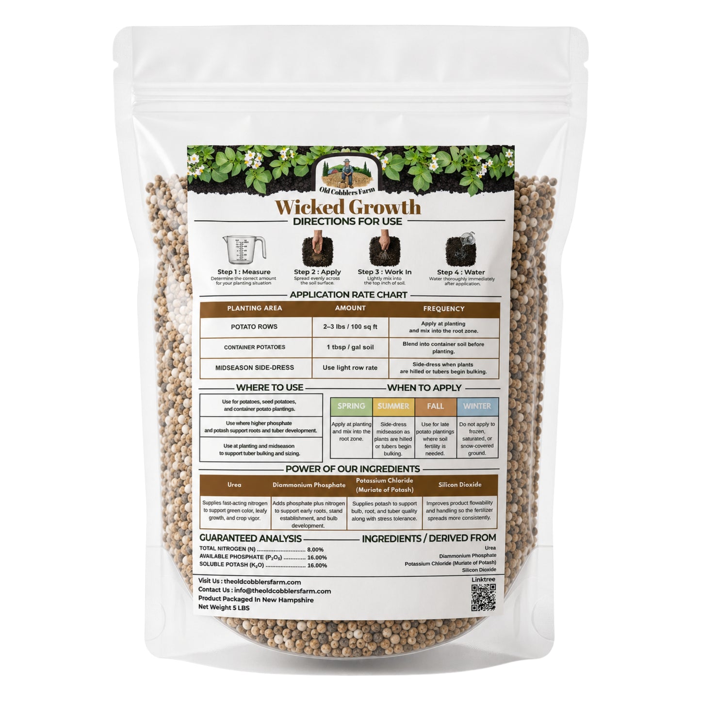 Wicked Growth Seed Potato Fertilizer