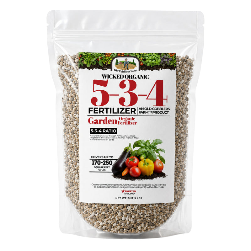 Wicked Organics 5-3-4 Fertilizer - Old Cobblers Farm