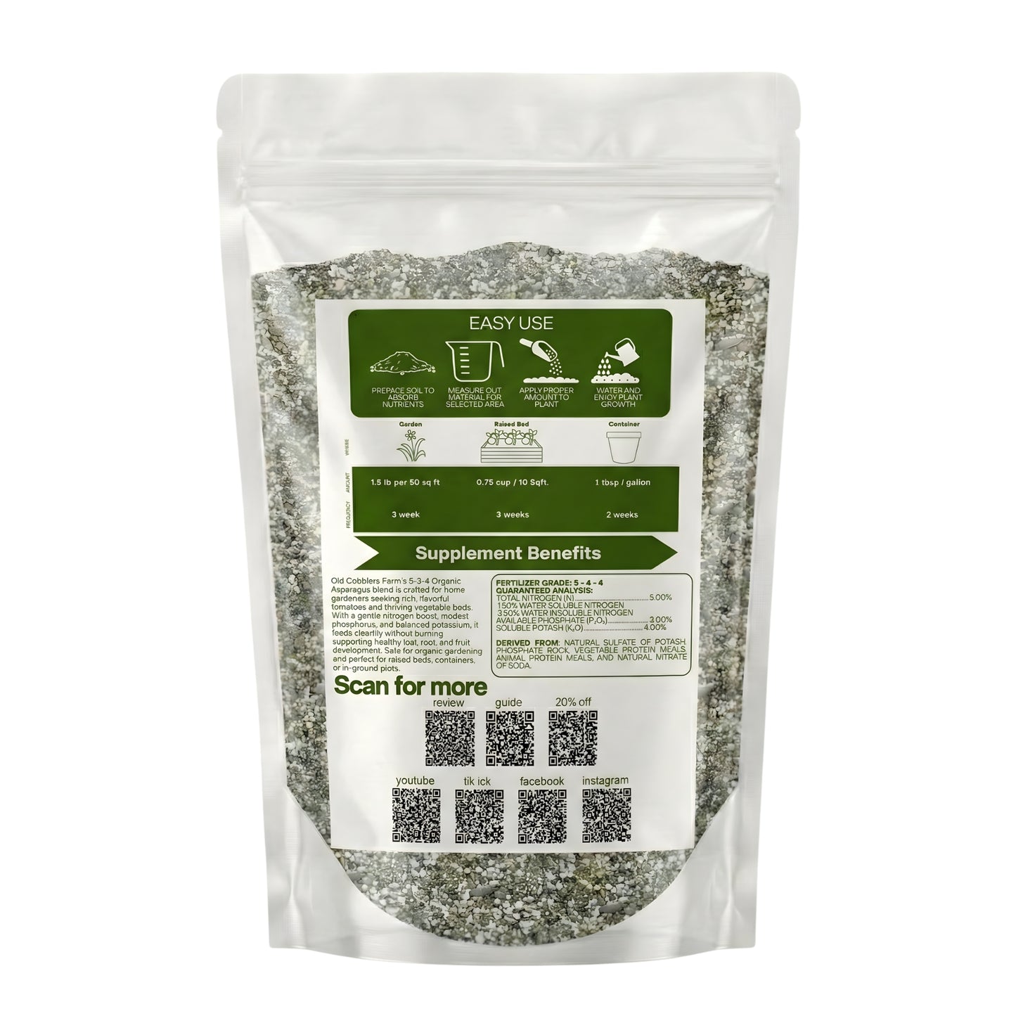 Wicked Organics Asparagus Fertilizer