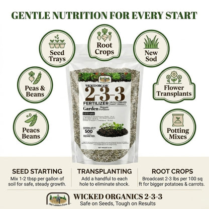 Wicked Organics 2-3-3 Fertilizer