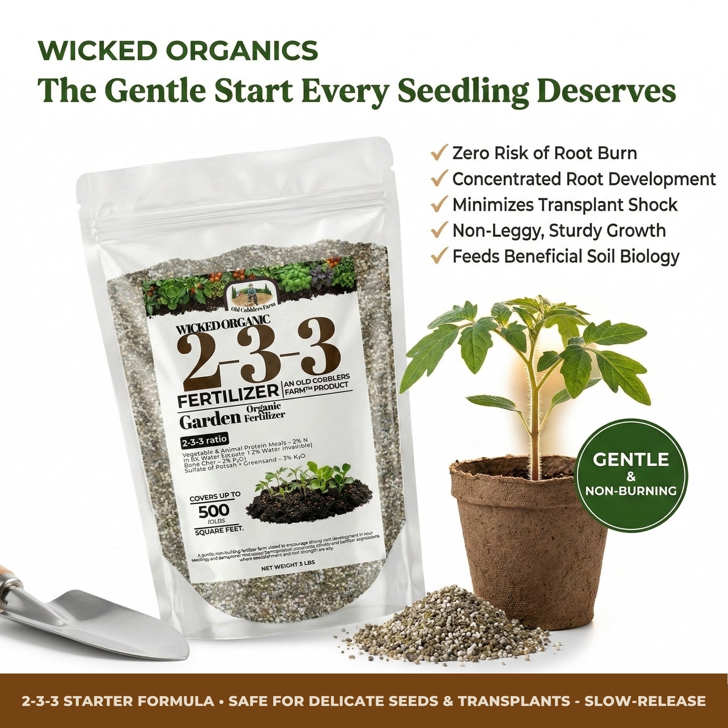 Wicked Organics 2-3-3 Fertilizer