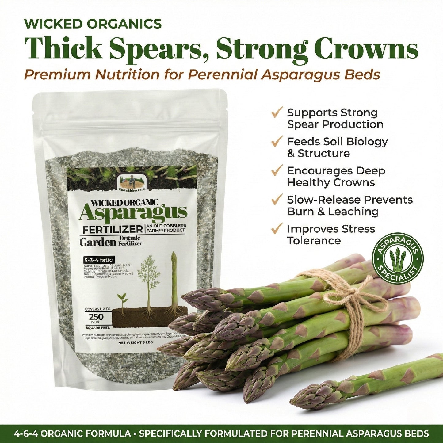 Wicked Organics Asparagus Fertilizer