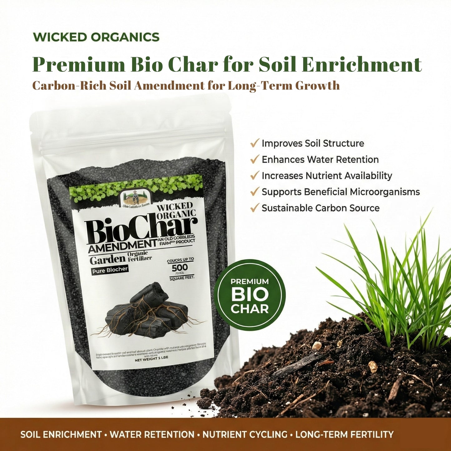 Wicked Organics Bio Char Fertilizer
